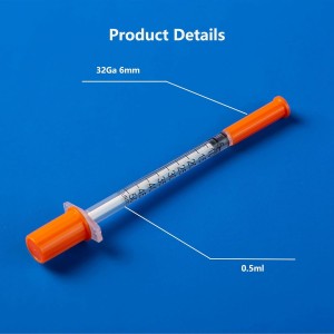 32G (6mm) 0.5 ml Syringe